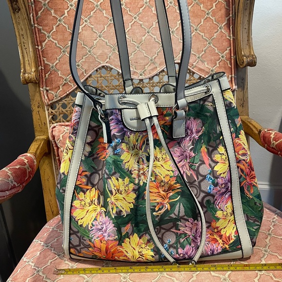 Handbags - Gattinoni Roma Italy Floral Tote Bag
